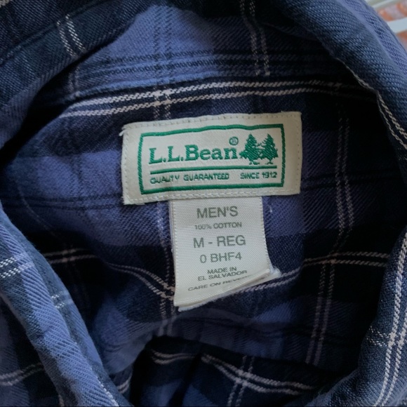 L.L. Bean Blue Flannel - Picture 4 of 4